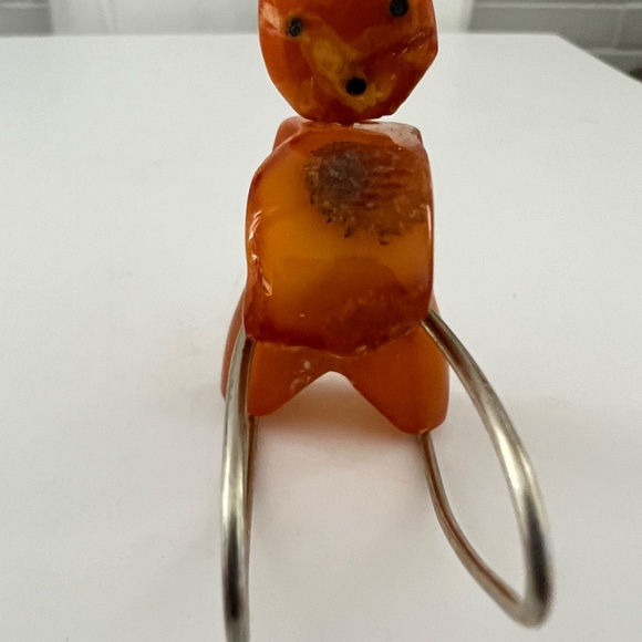 Vintage Amber Baltic Stone White Butterscotch Egg Yolk Figurine 12g Soviet USSR - Picture 8 of 14